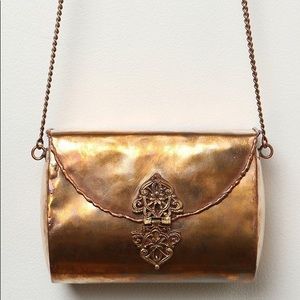Free People Crossbody Copper Box Bag